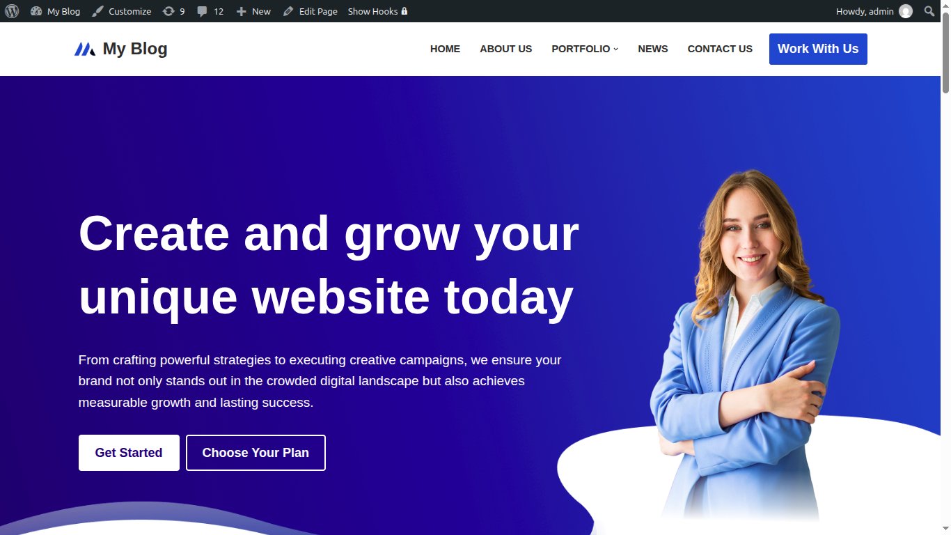 Simple Agency and Landing Page